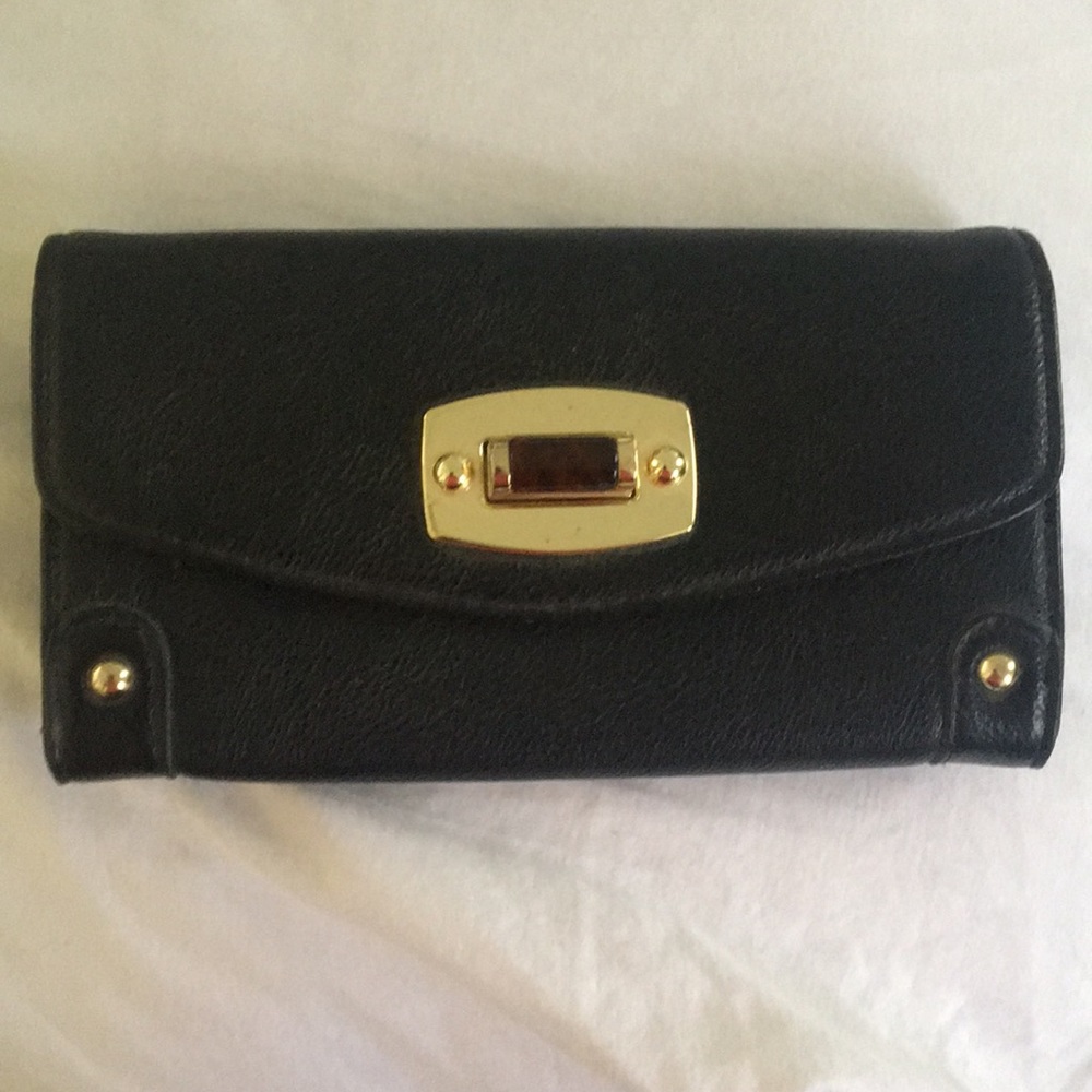 Faux leather clutch/wallet
